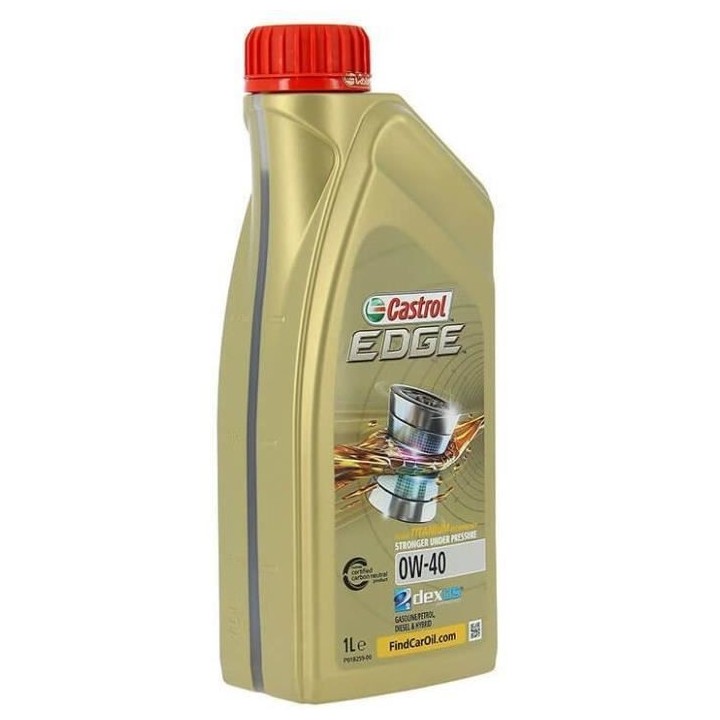 CASTROL Huile-Additif Edge - Synthetique / 0W40 / 1L