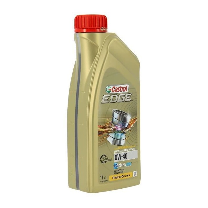 CASTROL Huile-Additif Edge - Synthetique / 0W40 / 1L