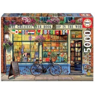 Puzzle 5000 pieces LA MEILLEURE LIBRAIRIE DU MONDE - EDUCA - Scene de