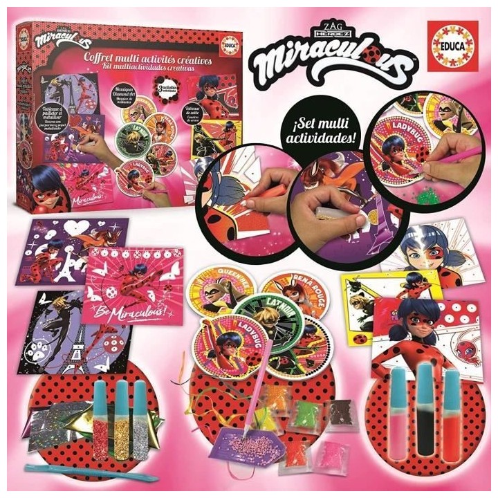 Coffret Multi-activités Miraculous Ladybug - Loisirs créatifs - EDUC