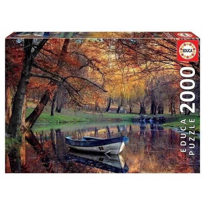 EDUCA - Puzzle - 2000 Bateau sur le lac