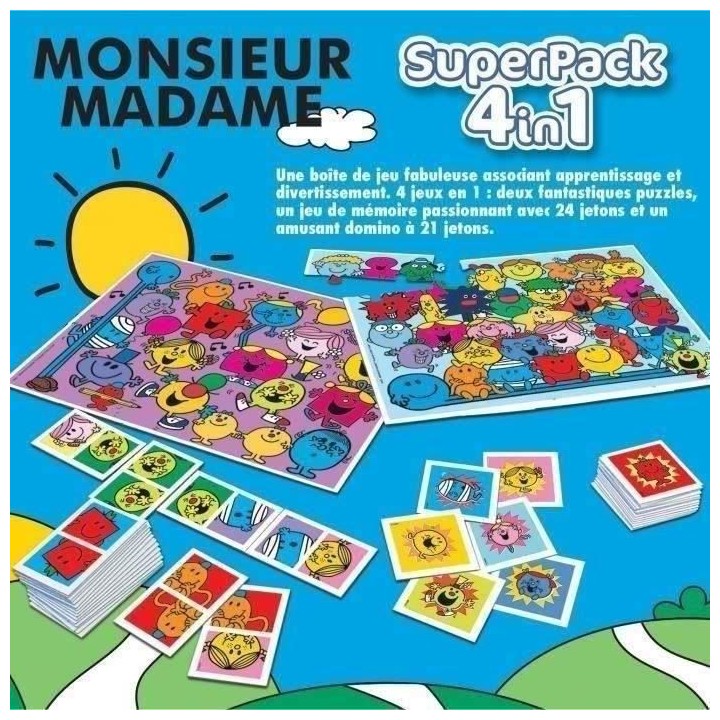 2 jeux éducatifs basiques et 2 puzzles - EDUCA - Educa Superpack Mons