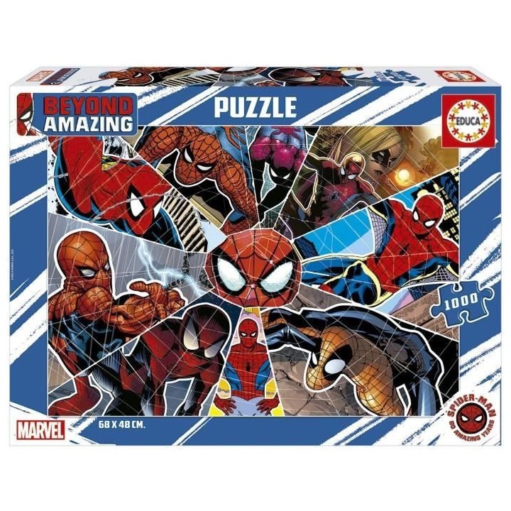Puzzle SPIDER-MAN BEYOND AMAZING - 1000 pieces - Marque Educa - Pour e