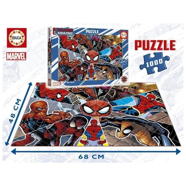 Puzzle SPIDER-MAN BEYOND AMAZING - 1000 pieces - Marque Educa - Pour e