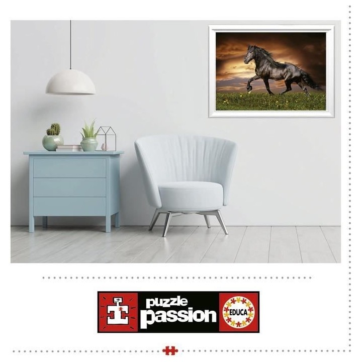 CHEVAL AU TROT - Puzzle de 1000 pieces