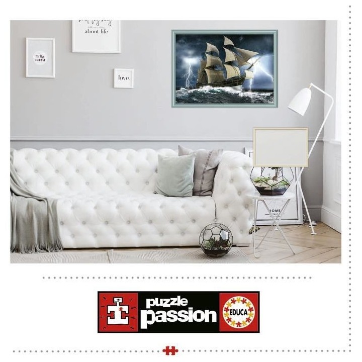 Puzzle Paysage et nature - EDUCA - TEMPeTE PARFAITE - 1000 pieces - Mu