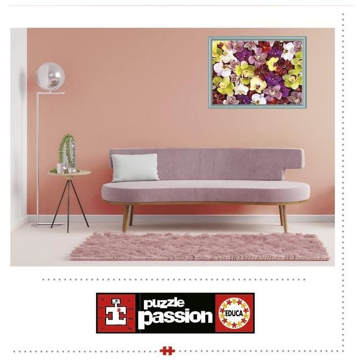 Puzzle 1000 pieces - COLLAGE ORCHIDÉES - EDUCA - Nature morte et obje