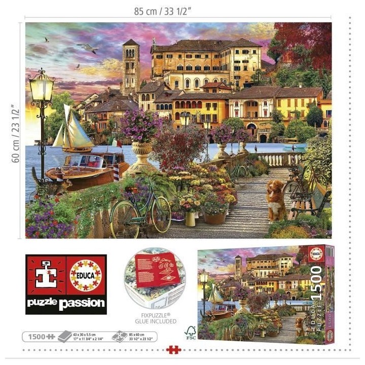 PROMENADE ITALIENNE - Puzzle de 1500 pieces
