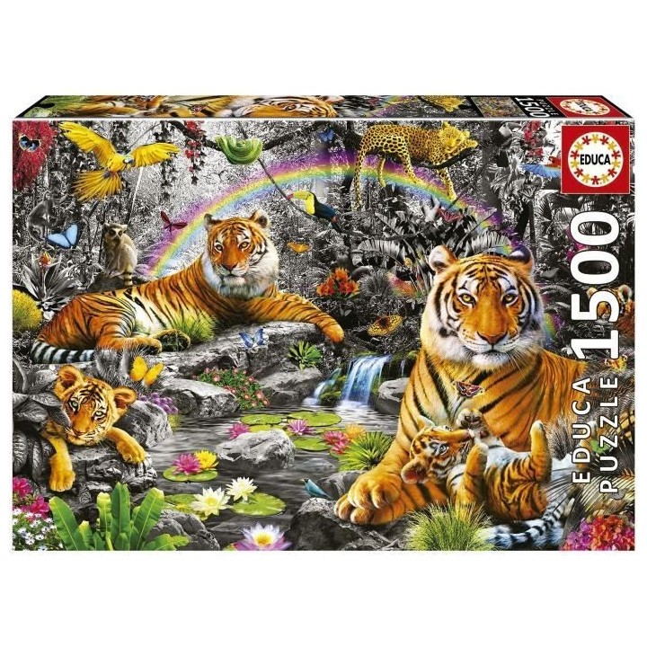 Puzzle paysage et nature - EDUCA - Jungle radieuse - 1500 pieces - Sac