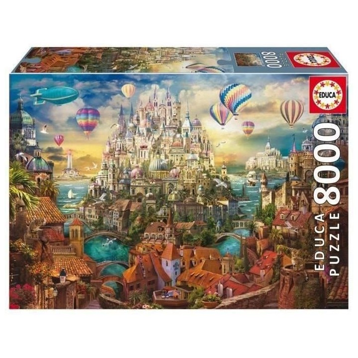 Puzzle Architecture et monument - EDUCA - VILLE DE ReVE - 8000 pieces