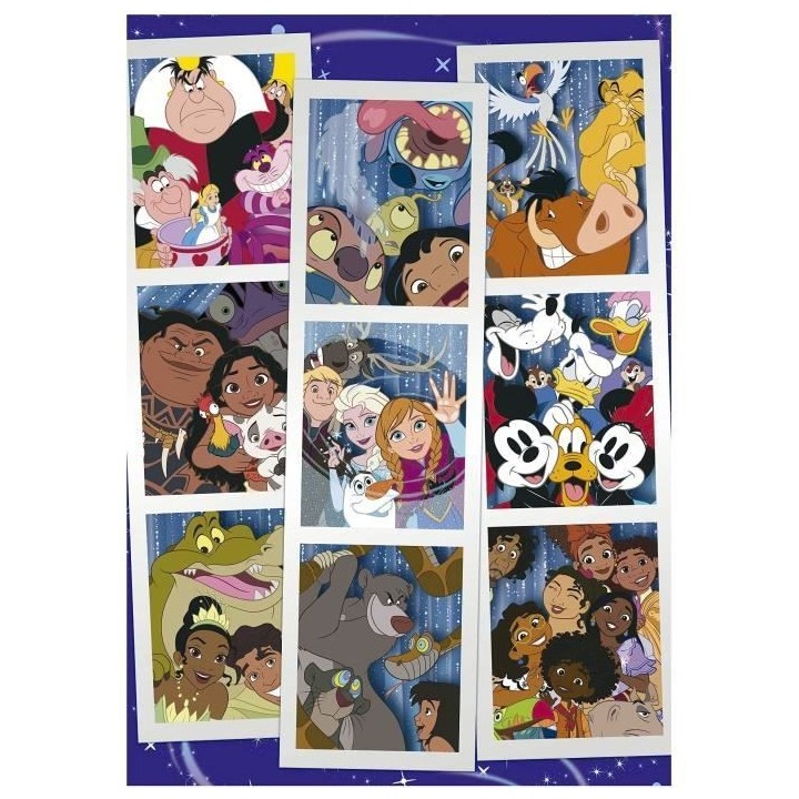 Puzzle 1000 pieces COLLAGE DISNEY 100 - Marque EDUCA - Dimensions 68 x