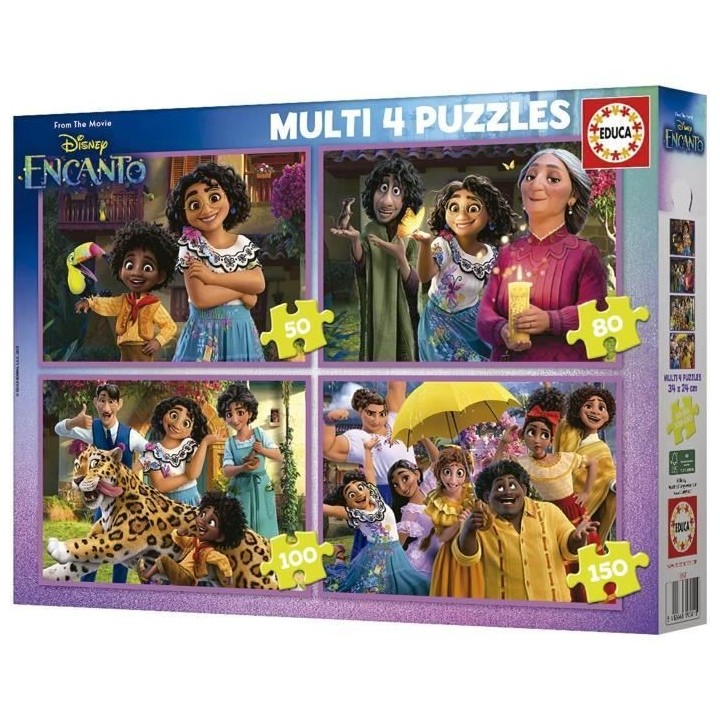 Puzzles progressifs Disney Encanto - 4 niveaux de difficulté - Marque