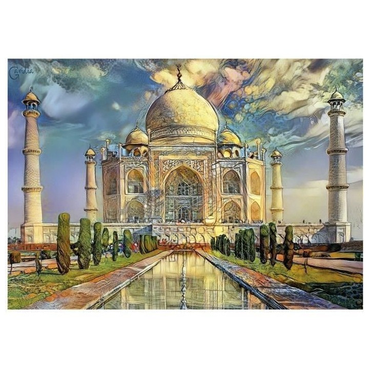 Puzzle TAJ MAHAL - 1000 pieces - Educa - Architecture et monument - Mu