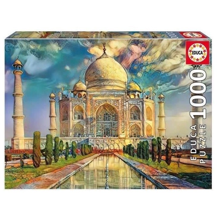 Puzzle TAJ MAHAL - 1000 pieces - Educa - Architecture et monument - Mu