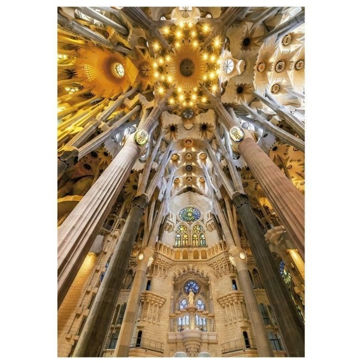 Puzzle 1000 pieces INTÉRIEUR DE LA SAGRADA FAMILIA - Educa - Architec