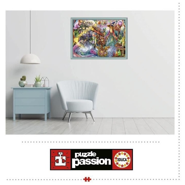 Puzzle SORTILeGE MAGIQUE - 1500 pieces - Marque EDUCA - Theme Fantasti