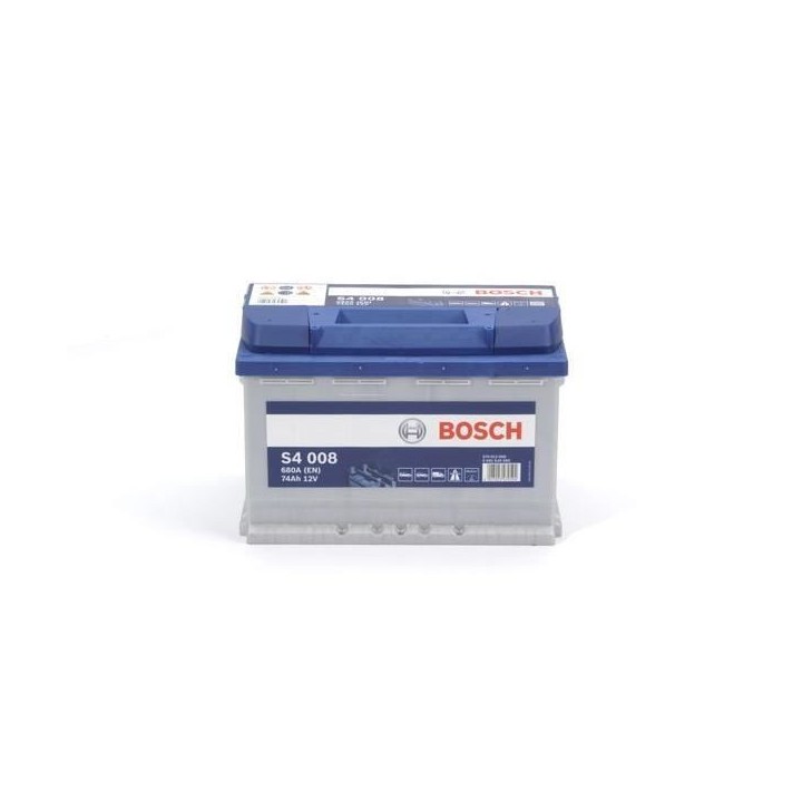 BOSCH Batterie Auto S4008 74Ah 680A / + a droite