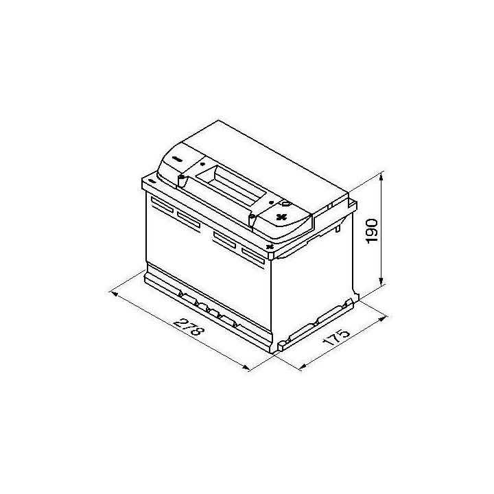BOSCH Batterie Auto S4008 74Ah 680A / + a droite