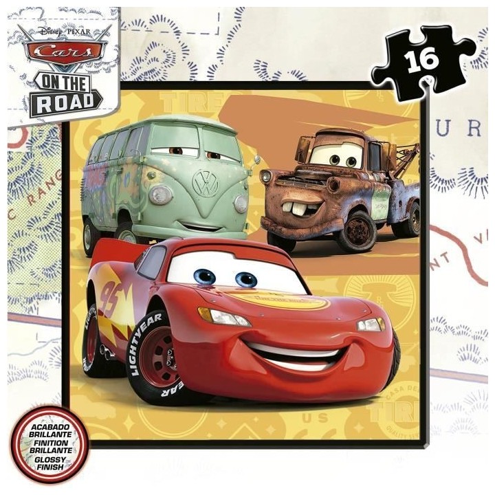 Puzzle progressif CARS - Malette de 4 puzzles - Educa - 12-16-20-25 pi