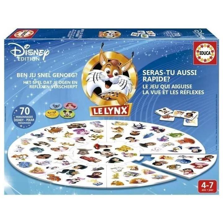 Jeu d'images - EDUCA - Lynx Disney 70 Images