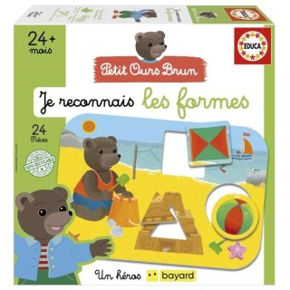 Jeu d'apprentissage - EDUCA - Je Reconnais Les Formes - Petit ours bru