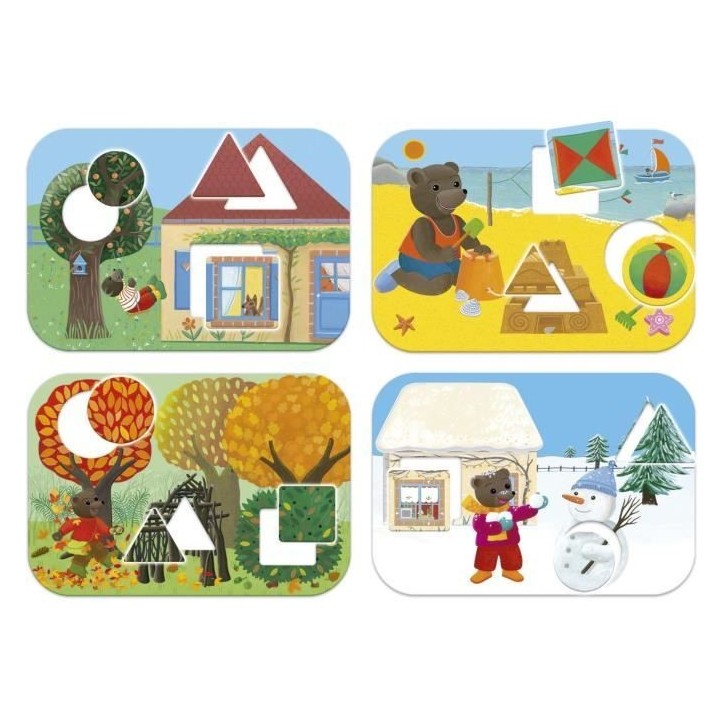 Jeu d'apprentissage - EDUCA - Je Reconnais Les Formes - Petit ours bru