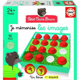 Jeu d'apprentissage - EDUCA - Je Mémorise Les Images - Petit ours bru