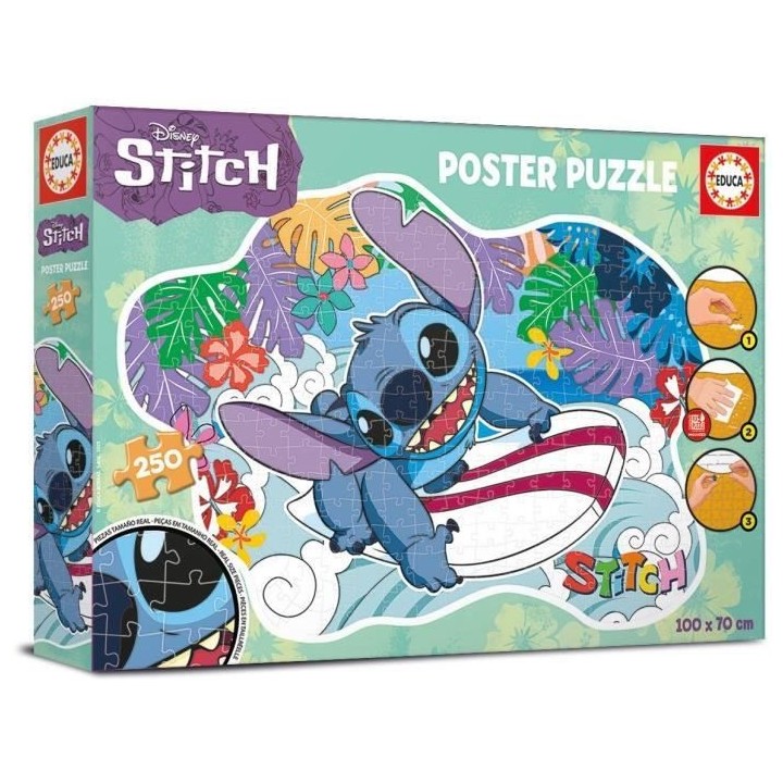 Puzzle - EDUCA - 250 Poster Puzzle Stitch