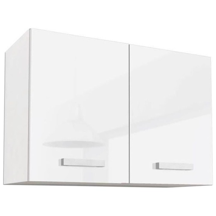 START Meuble haut de cuisine L 80 cm - Blanc Brillant