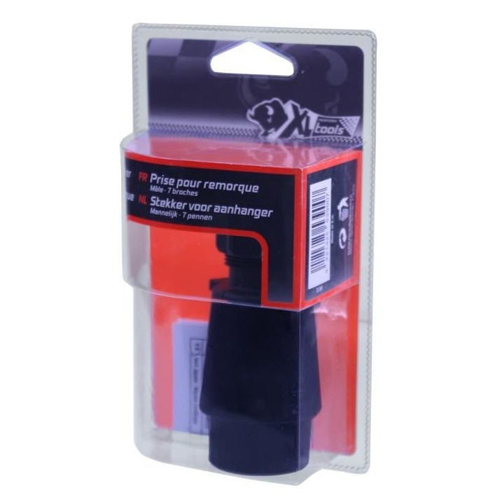 XLPT Prise plastique remorque. 7 broches.Mâle
