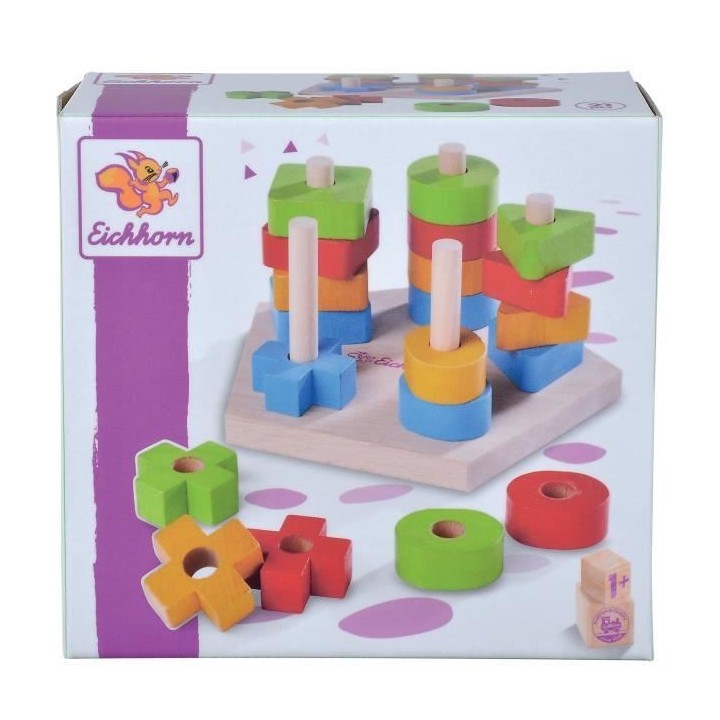 Formes a Empiler - Eichhorn - Des 12 Mois - Mixte - Blanc - Enfant