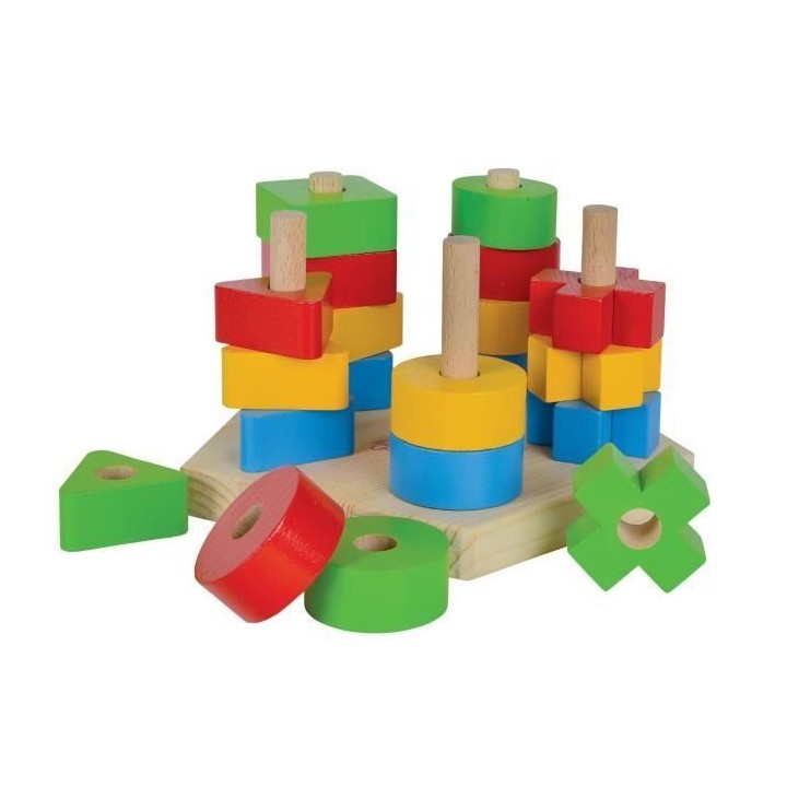 Formes a Empiler - Eichhorn - Des 12 Mois - Mixte - Blanc - Enfant