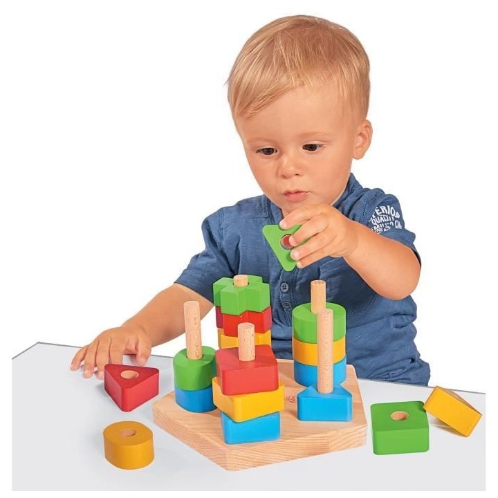 Formes a Empiler - Eichhorn - Des 12 Mois - Mixte - Blanc - Enfant