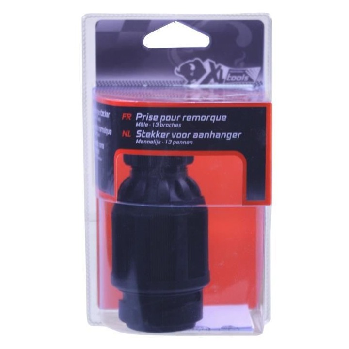 XLPT Prise plastique remorque. 7 broches.Mâle