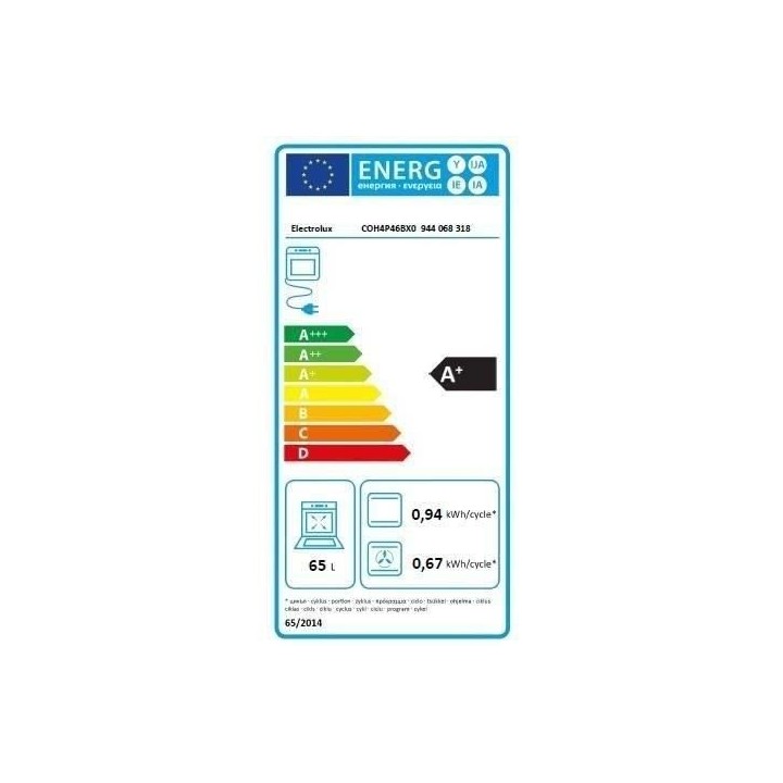 Four multifonction Pyrolyse - chaleur tournante pulsée ELECTROLUX COH