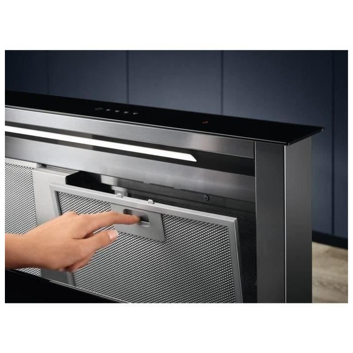 Hotte ascenseur ELECTROLUX LFD619Y Breeze - L 90 cm - Noir - Evacuatio
