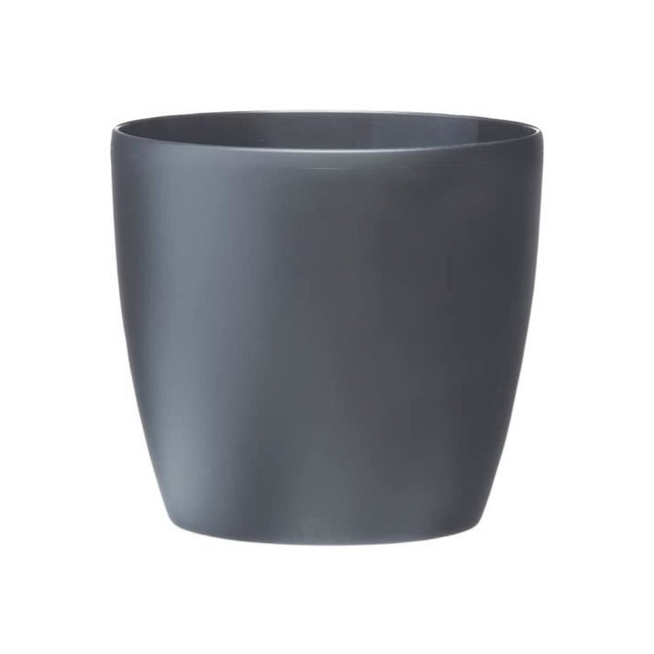 ELHO Brussels Pot de fleurs rond Roues 40 - Noir - Ø 39 x H 37 cm - i