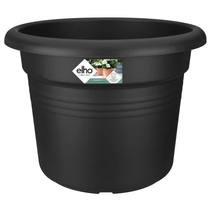 Pot De Fleurs Rond GREEN BASICS - Plastique - Ø45 - Terre cuite doux