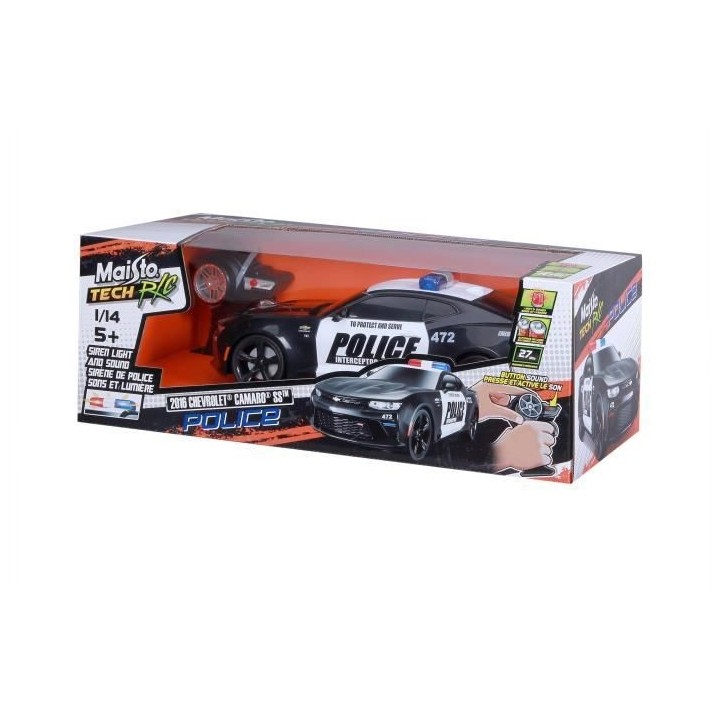 Voiture de police radiocommandée - Chevrolet Camaro 2016 - Echelle 1: