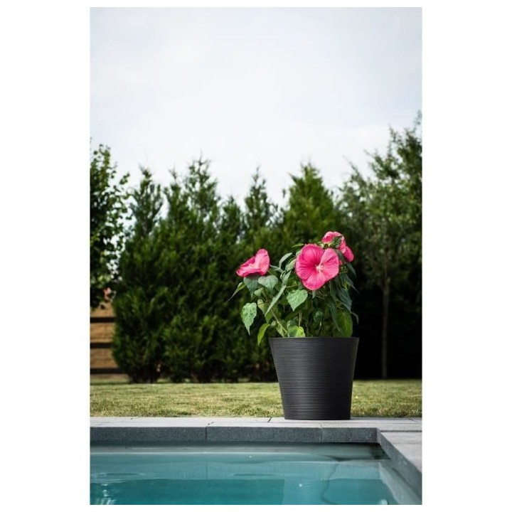Pot de fleurs - GARDEN ID - Green Care Sense Noir-Anthracite - 40 x 34