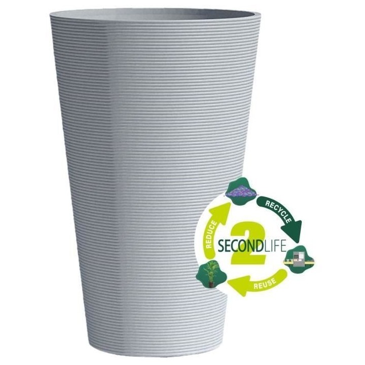 Pot de fleurs haut - GARDEN ID - Green Care Sense Haut Pierre bleue -