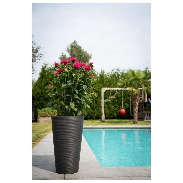 Pot de fleurs haut - GARDEN ID - Green Care Sense Haut Noir-Anthr. - 5