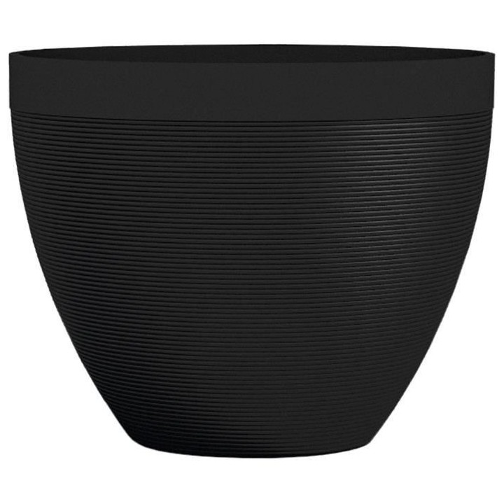 Pot de fleurs - GARDEN ID - Green Care Impact Noir-Anth - 40 x 31 cm -