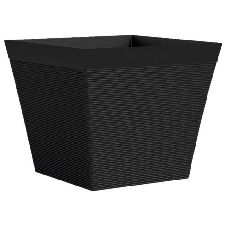 Pot carré - GARDEN ID - Green Care Impact Noir-Anth - 29 x 26 cm - Ga