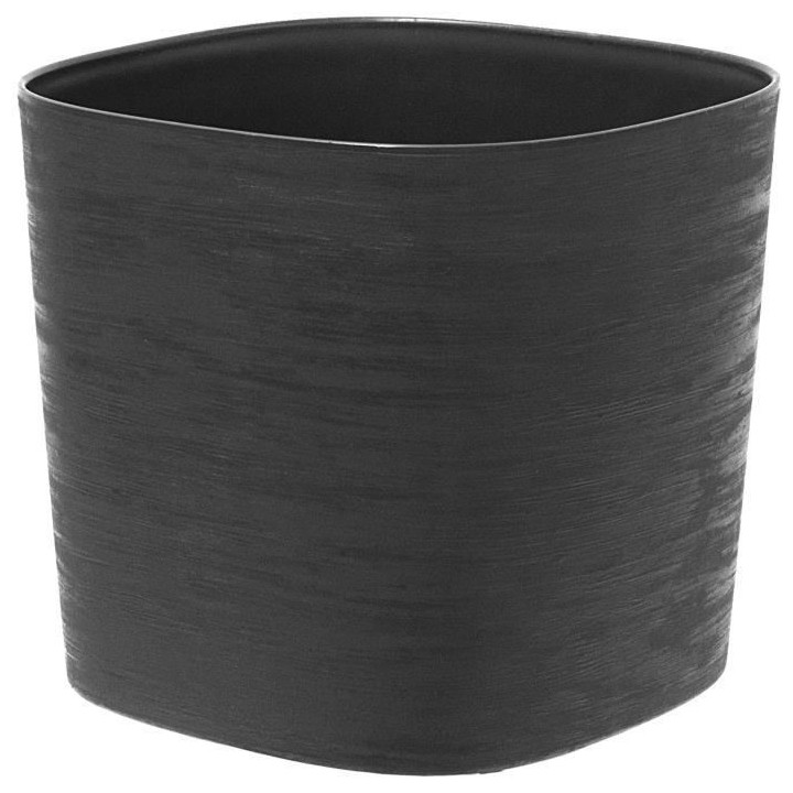 Pot avec réserve d'eau - GARDEN ID Respect - Noir-Anth 20 x 20 cm - 1