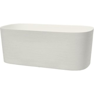 Jardiniere avec réserve d'eau - GARDEN ID Respect - Blanc 50 x 17 cm