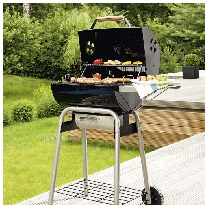 Landmann Black Taurus 440 barbecue tonneau charbon de bois