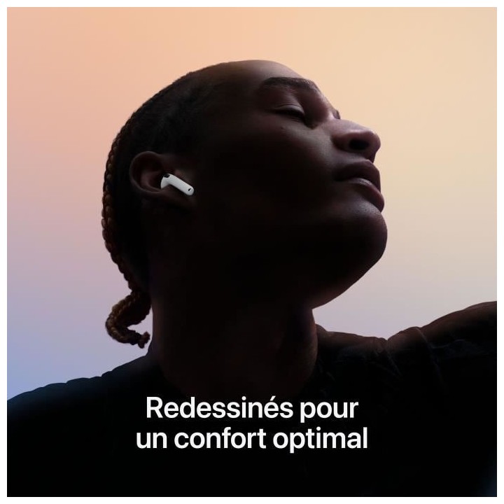 APPLE AirPods 4 avec réduction active du bruit