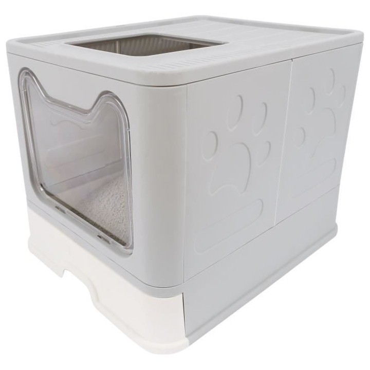 Maison de toilette - M PETS - SILE TOP - Gris - 51 x 41 x 12.5 cm - Pr