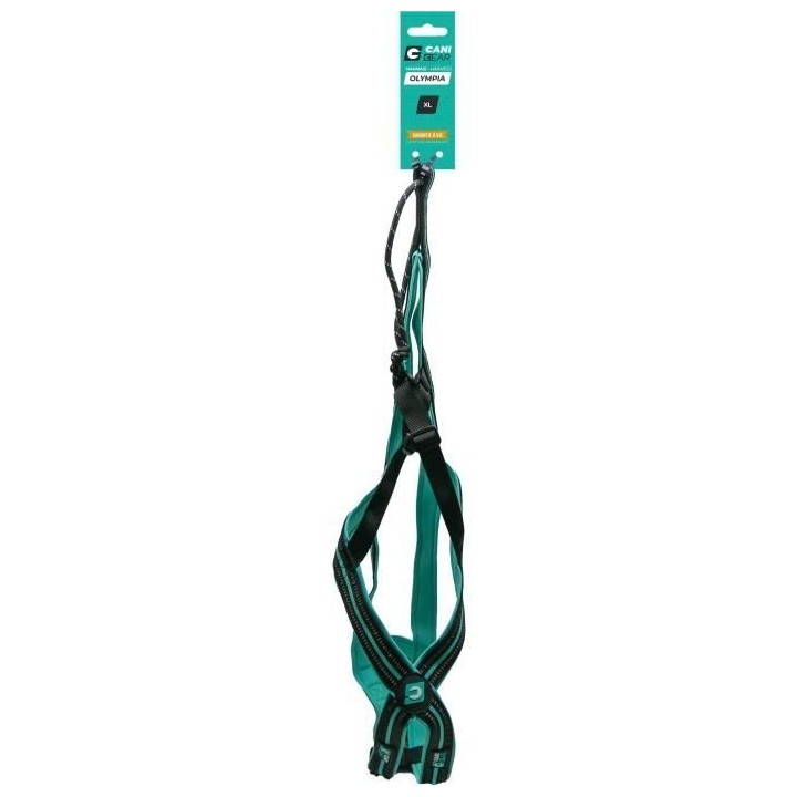 Harnais de traction pour chien - OLYMPIA - XL - Type X-back - Bleu